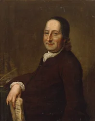 Nicholaus Ludwig Graf von Zinzendorf mit den Losungen, 1761